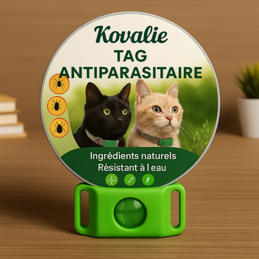 Kovalie - Collier Anti puce & anti tiques pour Chats