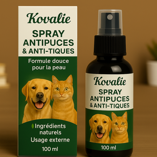 Kovalie - Spray Antiparasites pour Chiens et Chats
